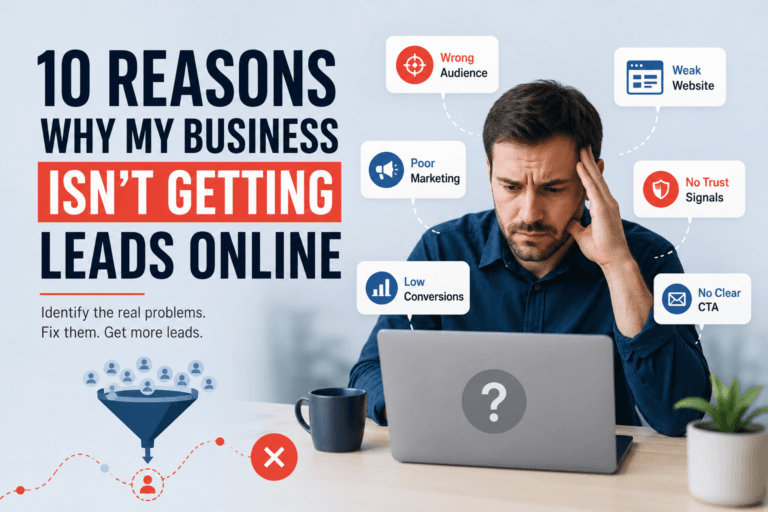 Why my business is not getting leads online